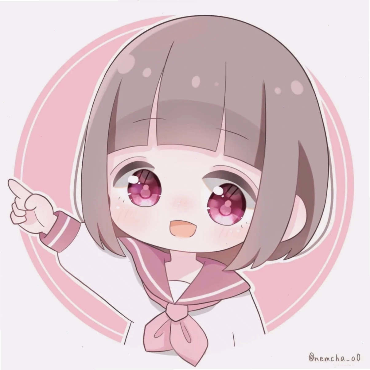 Avatar hồng baby ngọt ngào Ảnh avatar đẹp cho con gái anime màu hồng baby