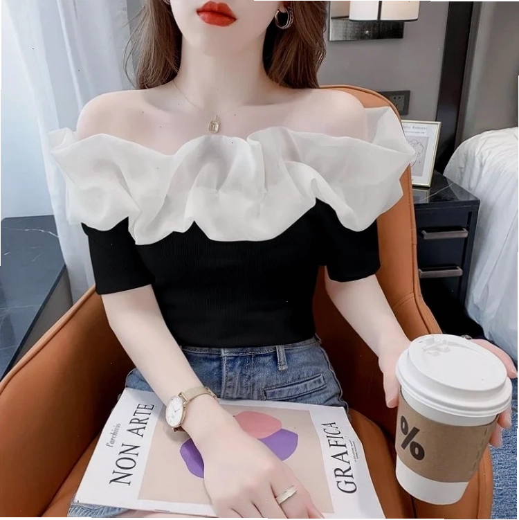 ảnh con gái mặc áo hở vai duyên dáng