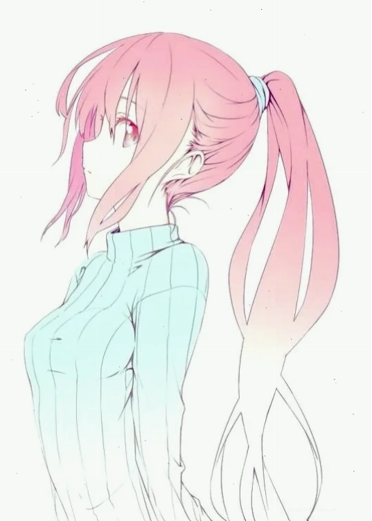 Ảnh gái anime tóc hồng ấn tượng