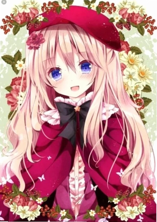 Ảnh gái anime tóc hồng cá tính
