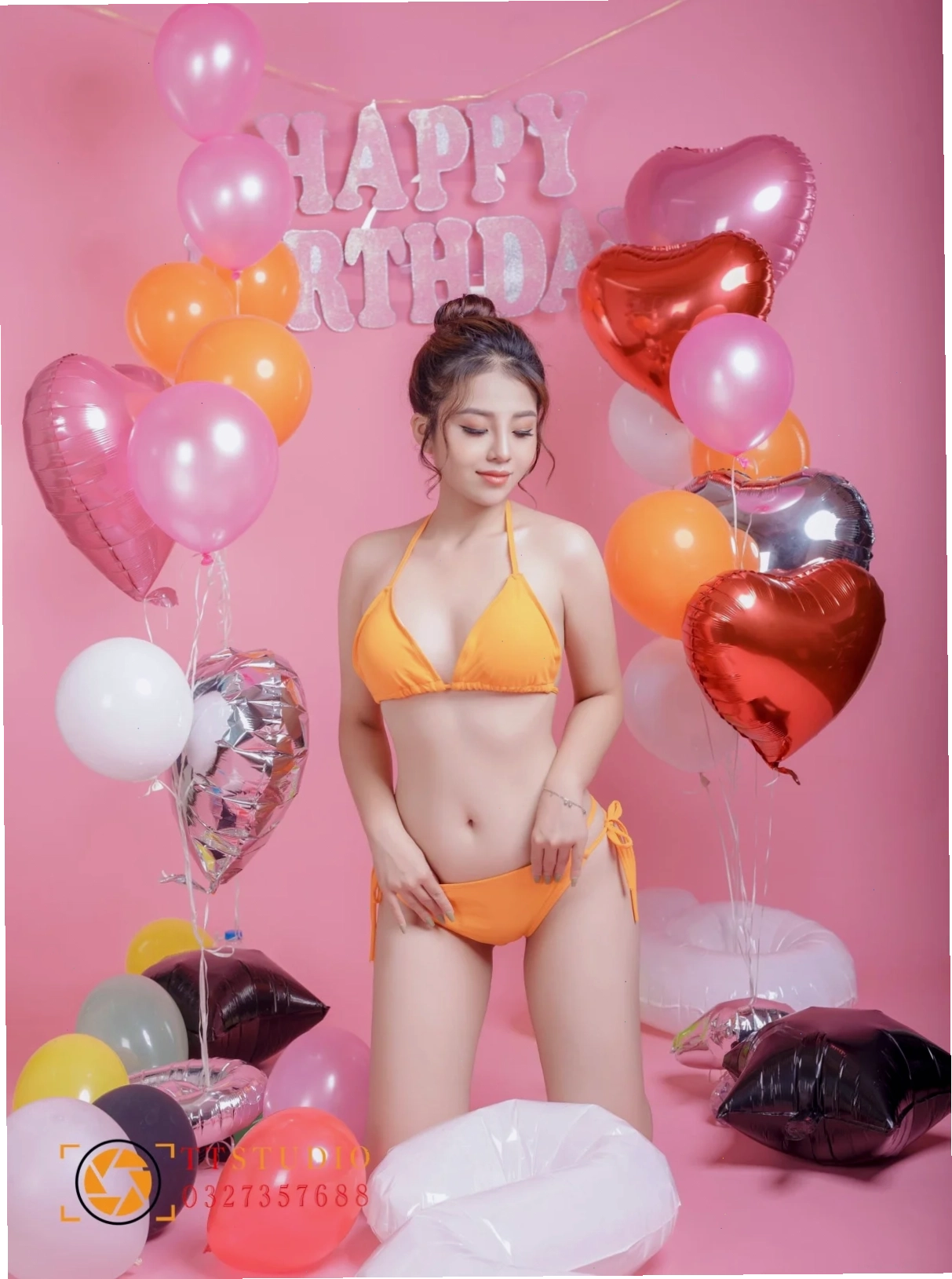 ảnh gái đẹp bikini chúc mừng sinh nhật thanh lịch
