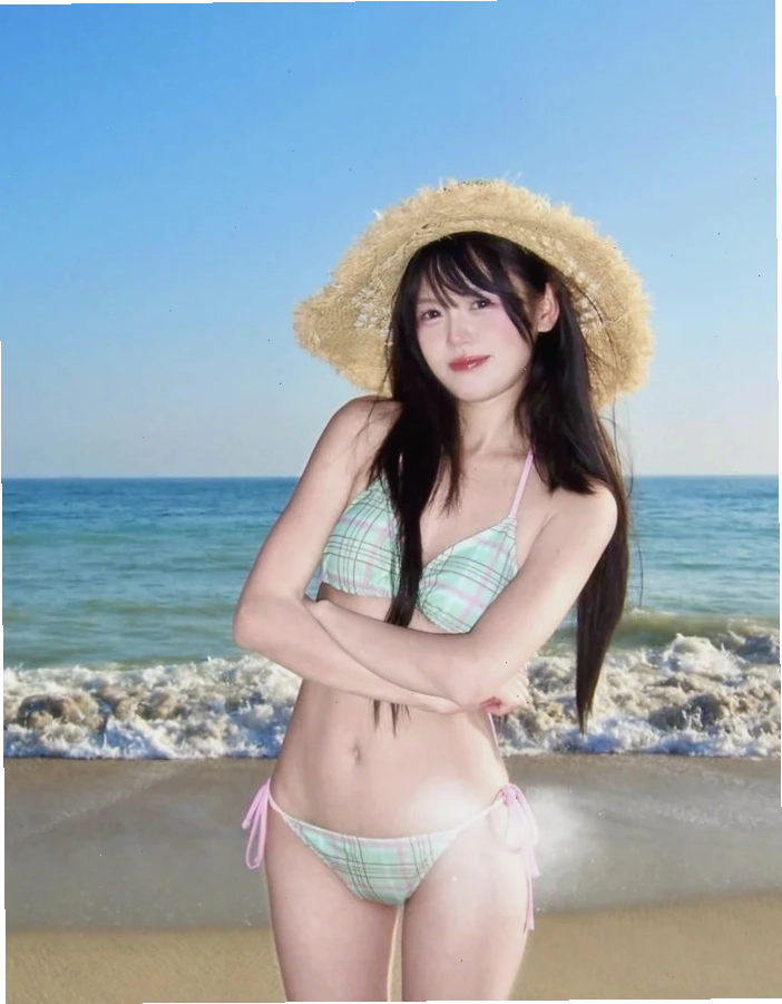 ảnh gái đẹp tóc ngắn bikini sắc sảo