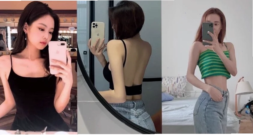 Ngồi trên ghế thanh lịch ảnh gái mặc áo hai dây ngồi trên ghế