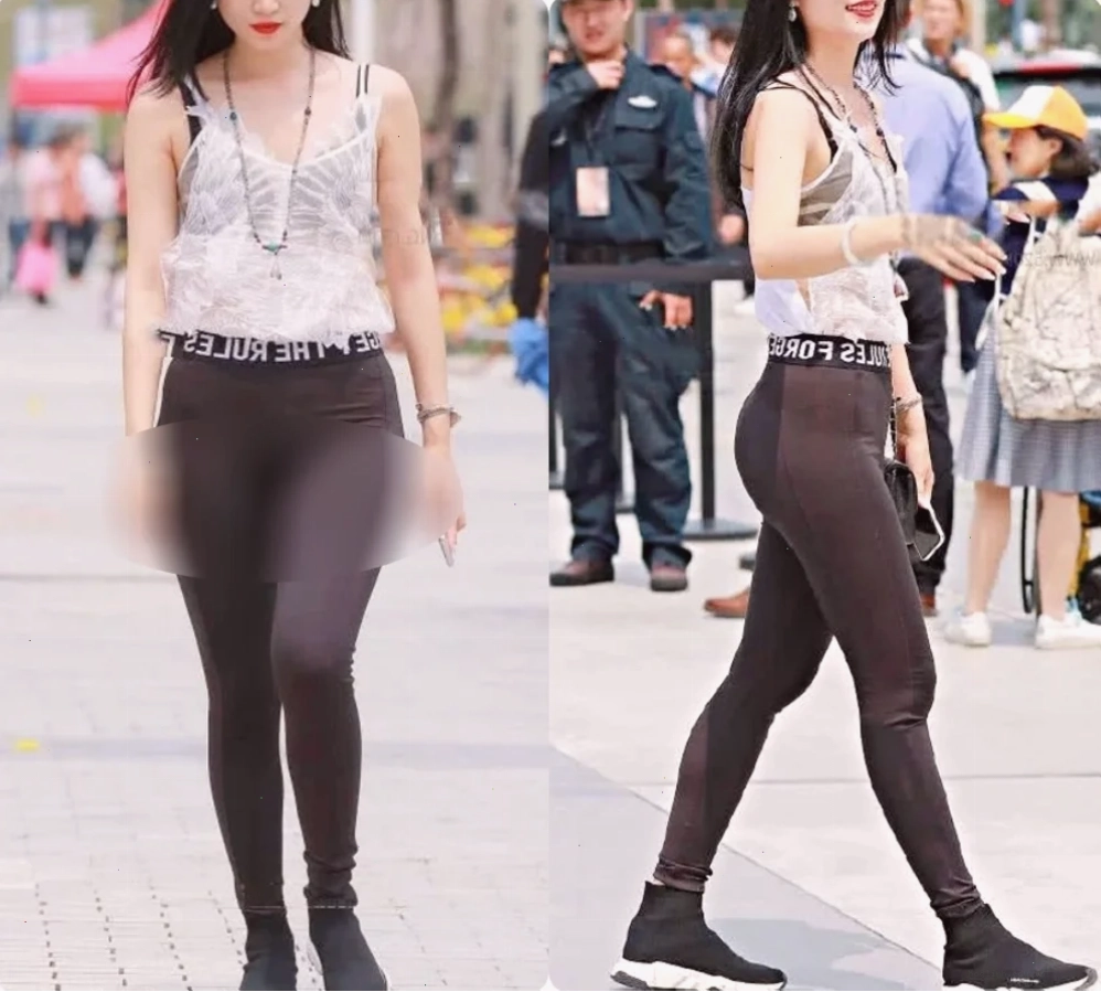 ảnh gái mặc quần legging tại bãi biển
