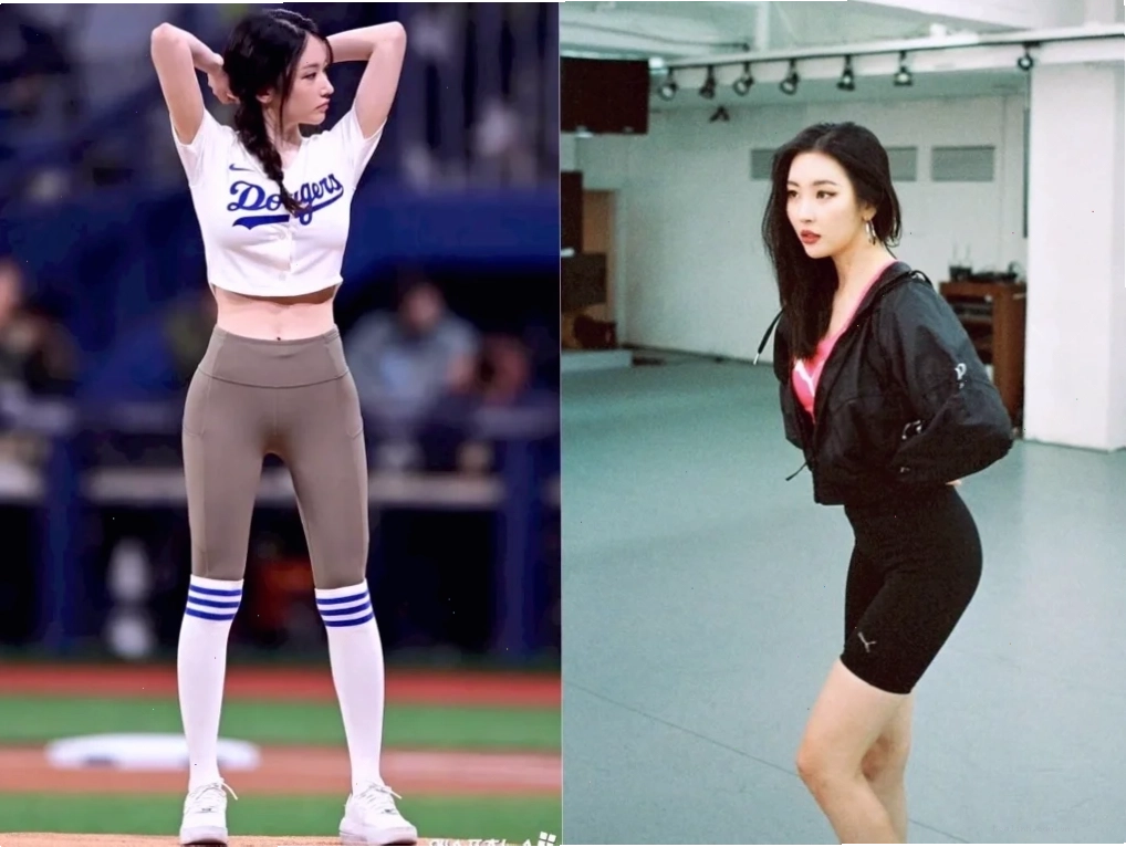 ảnh gái mặc quần legging trên đường phố