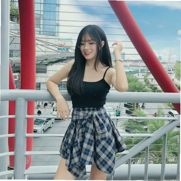 ảnh gái xinh dễ thương việt nam đội khăn ren