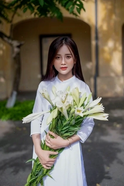 ảnh gái xinh dễ thương việt nam khăn ren