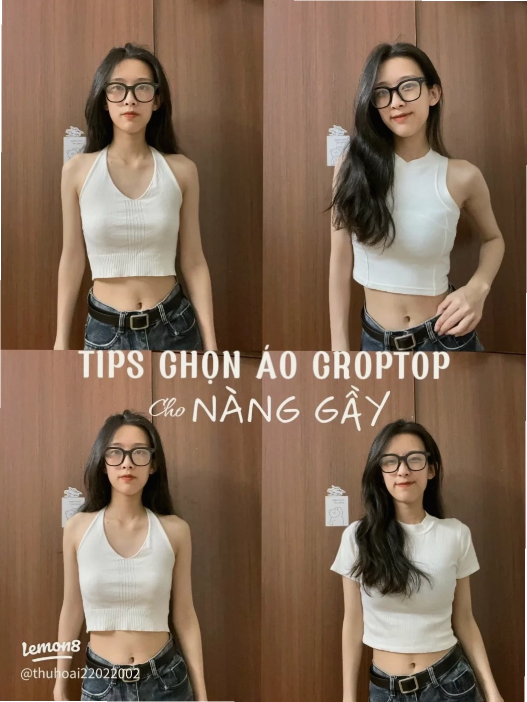 Ảnh gái xinh mặc croptop sang chảnh