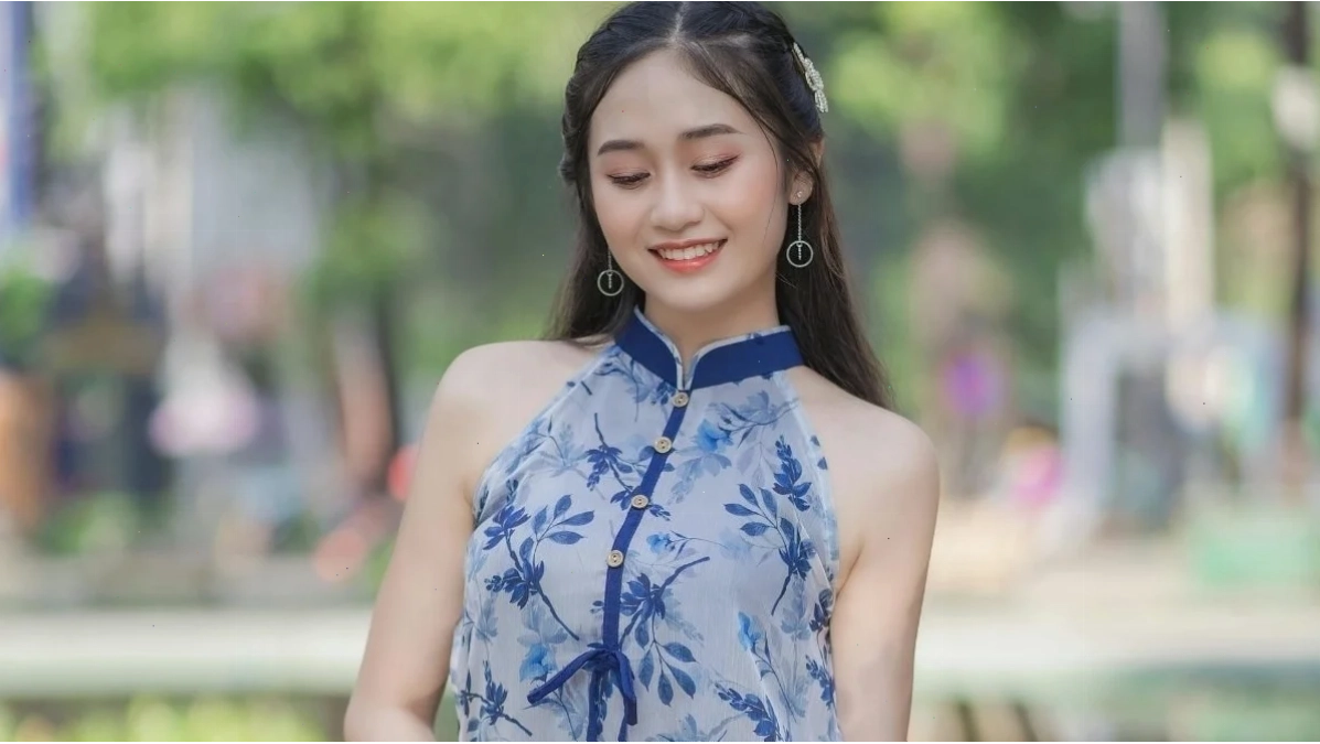 ảnh gái xinh vn mặc áo đen quần trắng