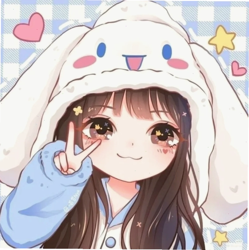 avatar gái dễ thương kèm nơ