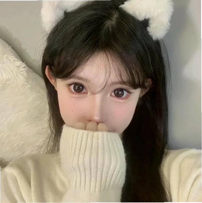 avatar gái dễ thương nền đơn sắc