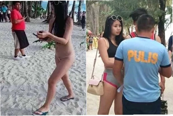 Không gian du lịch Boracay Bãi biển Boracay nơi xảy ra sự việc cô gái mặc bikini nhỏ như sợi dây