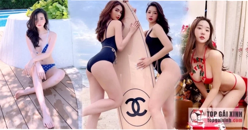 Bikini 2 mảnh đen bikini lọt khe gái xinh 2 mảnh màu đen
