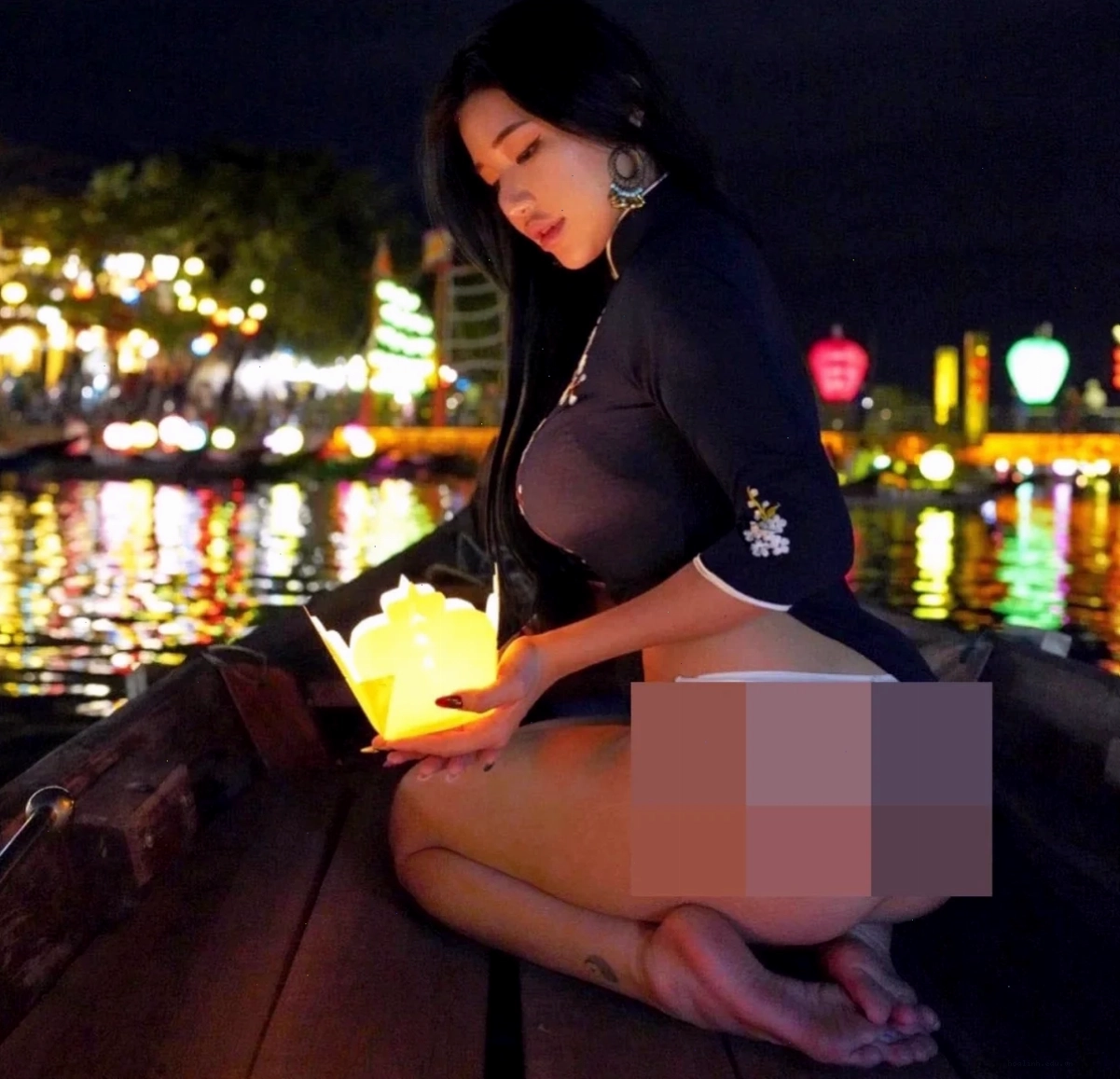 cô gái ăn mặc phản cảm ở hội an bị cư dân mạng ném đá