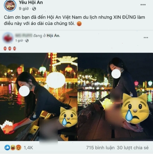 cô gái ăn mặc phản cảm ở hội an và hành động đẹp của người dân