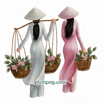 cô gái mặc áo dài png cao cấp