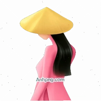 cô gái mặc áo dài png chuyên nghiệp