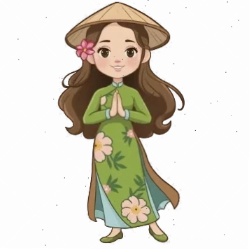 cô gái mặc áo dài png độc đáo