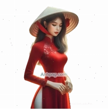 cô gái mặc áo dài png hoàn hảo