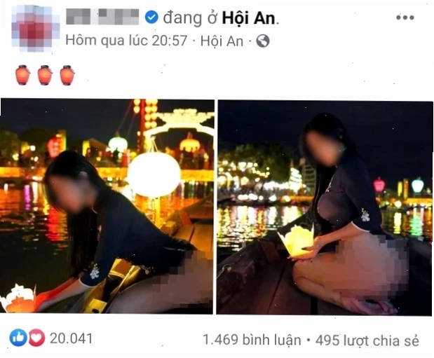 cô gái mặc phản cảm ở hội an bị chỉ trích