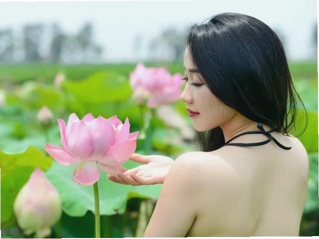Cô gái mặc yếm đào hở lườn