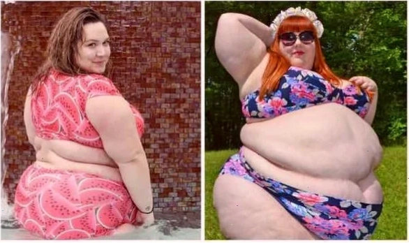 cô gái mập mặc bikini váy xòe
