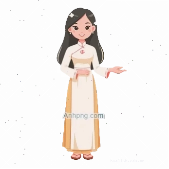 cô giáo mặc áo dài png