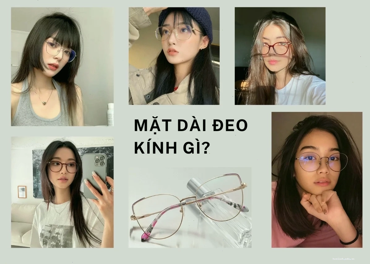 con gái đeo kính đời thường