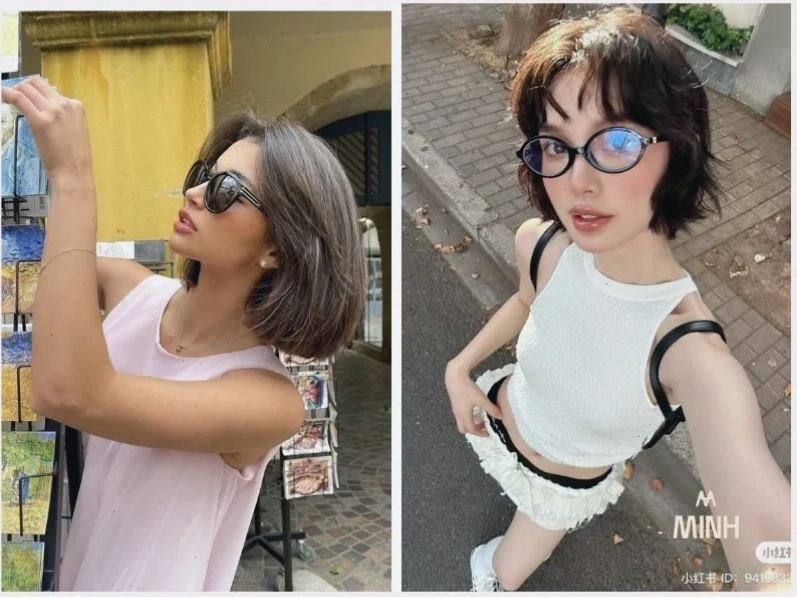 con gái đeo kính nhẹ nhàng