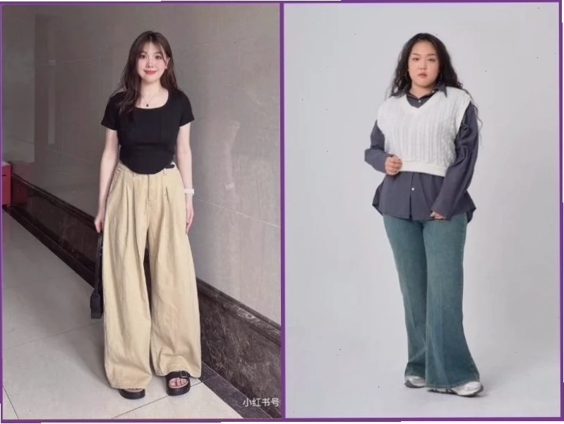 con gái mặc chân váy chữ A