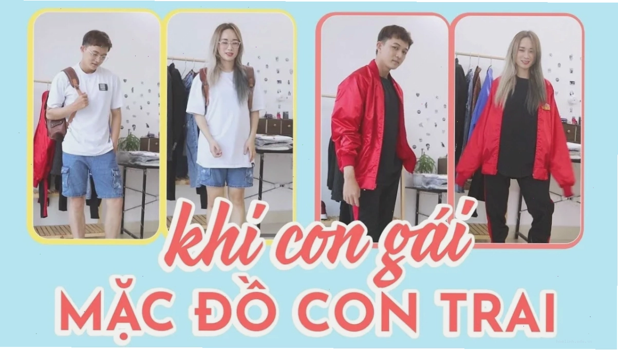 con gái mặc đồ con trai cá tính con gái mặc đồ con trai cá tính tối giản