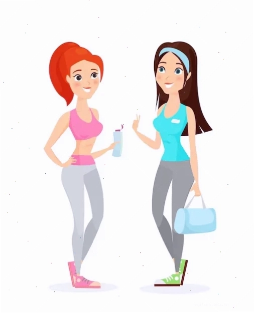Bài tập cardio Con gái mặc quần áo thể thao tập cardio