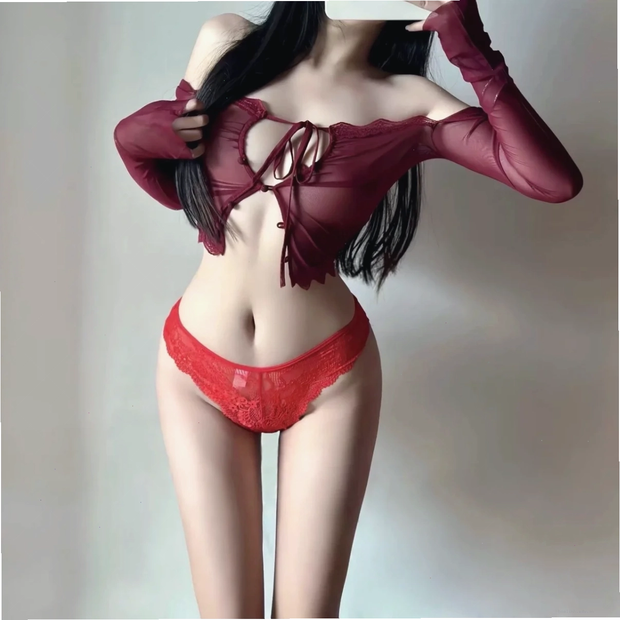con gái mặc quần lót ren thời trang