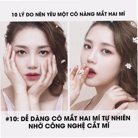 con gái mắt to cười dịu dàng
