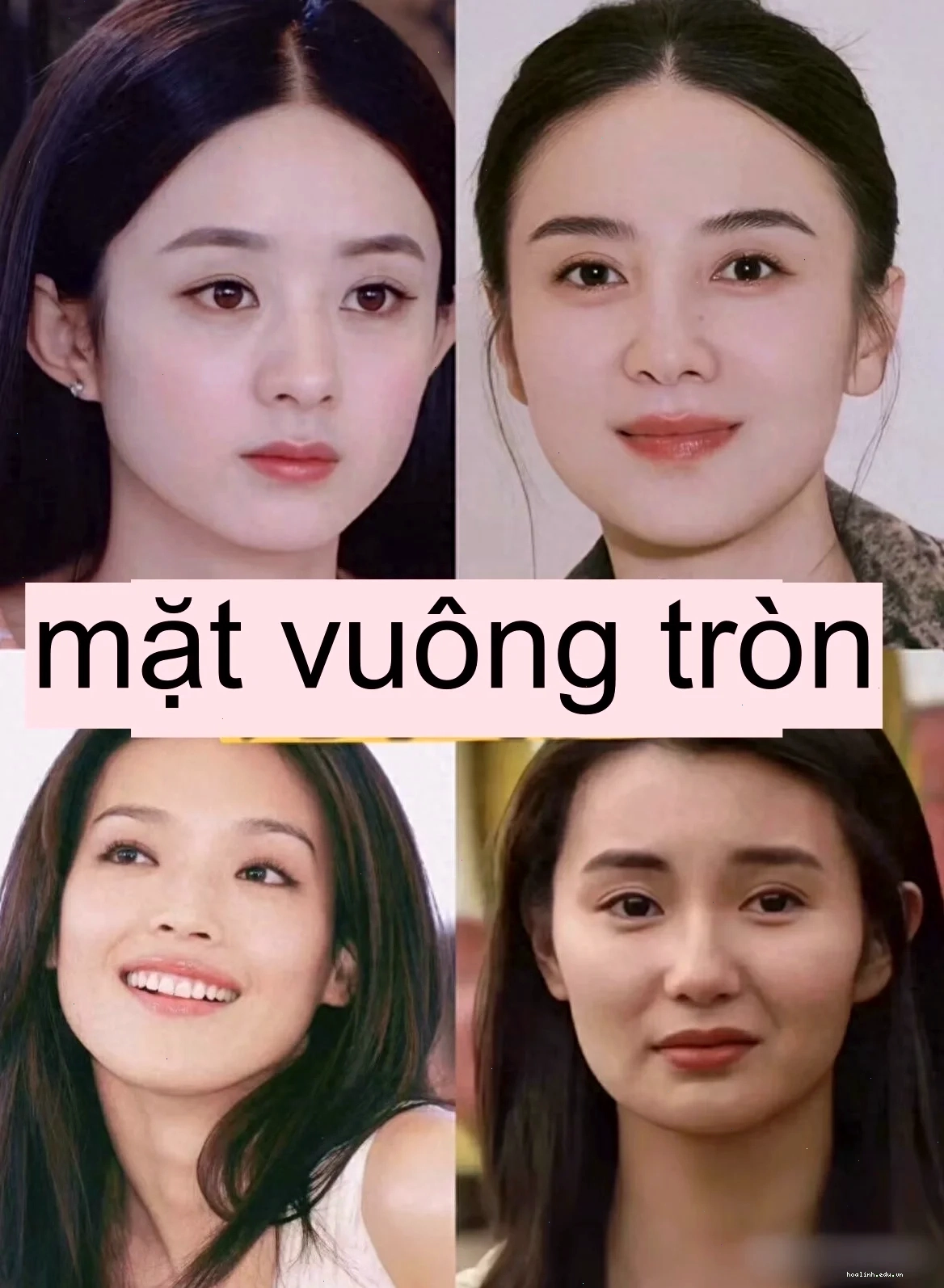 con gái mặt to tròn