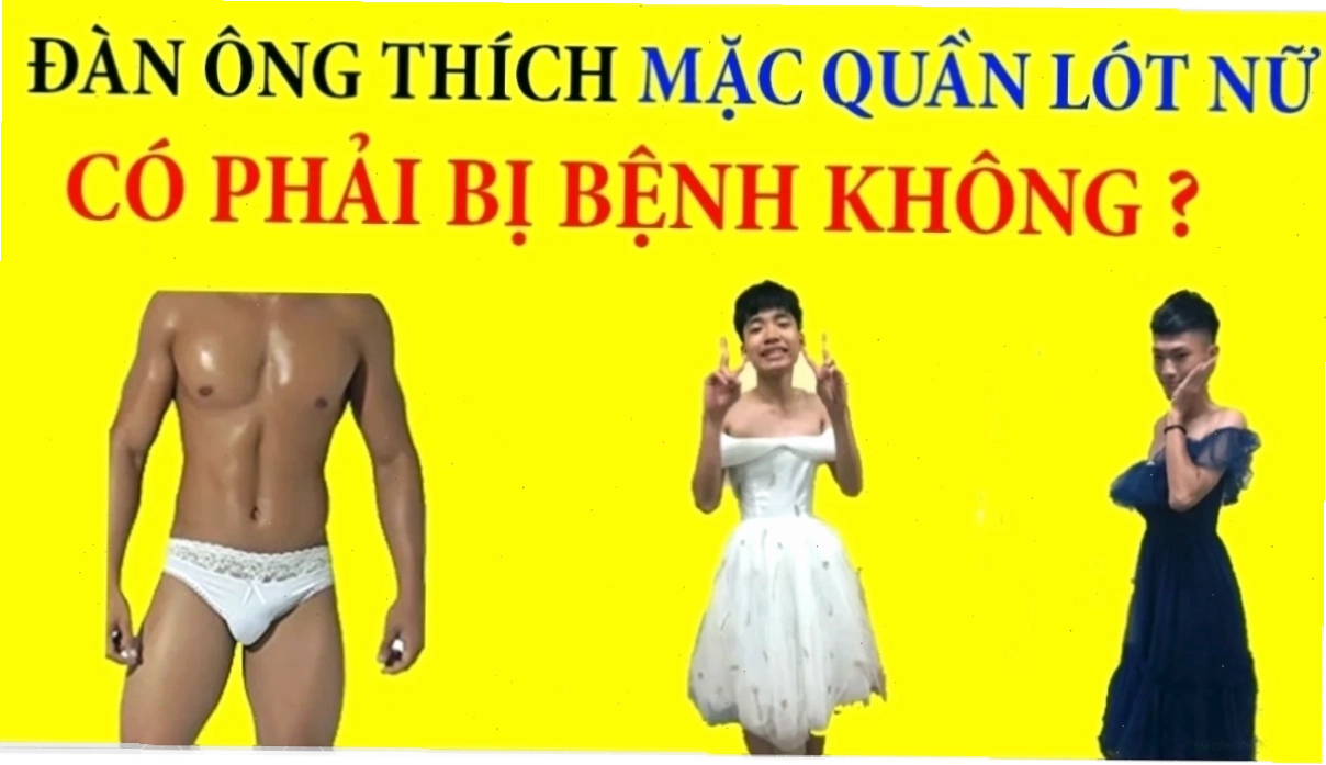 con trai mặc đồ lót con gái kiểu bikini