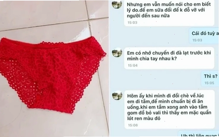 con trai mặc đồ lót con gái màu tím dịu