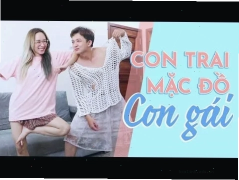 con trai thích mặc đồ con gái di mua sam