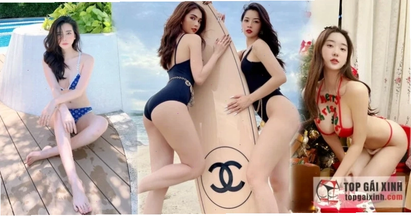 em gái mặc bikini mỏng