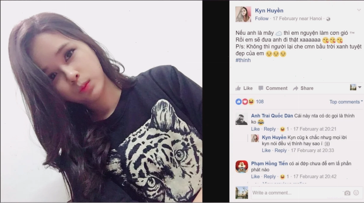 em là cô gái mặc áo đen phong cách
