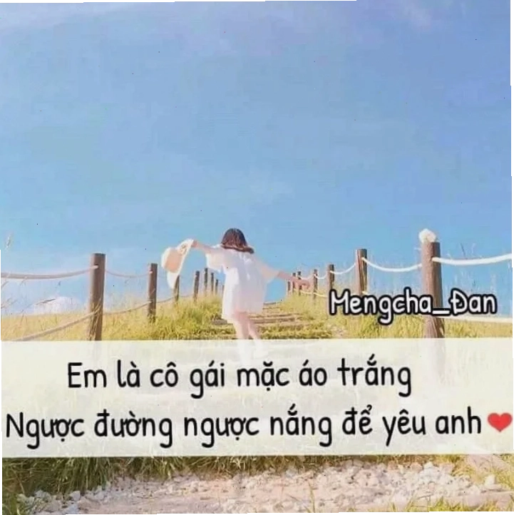 em là cô gái mặc áo trắng bước đi nhẹ nhàng