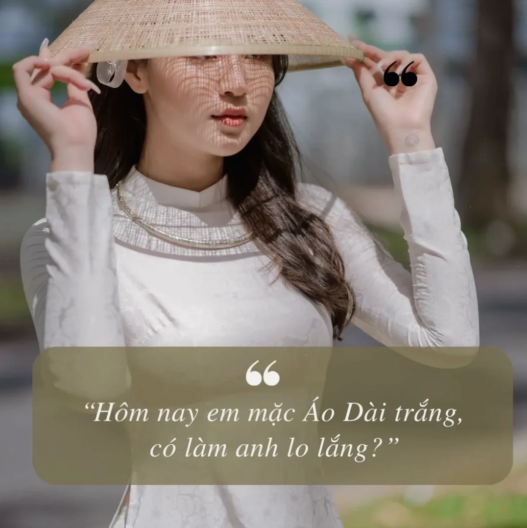 em là cô gái mặc áo trắng mộng mơ