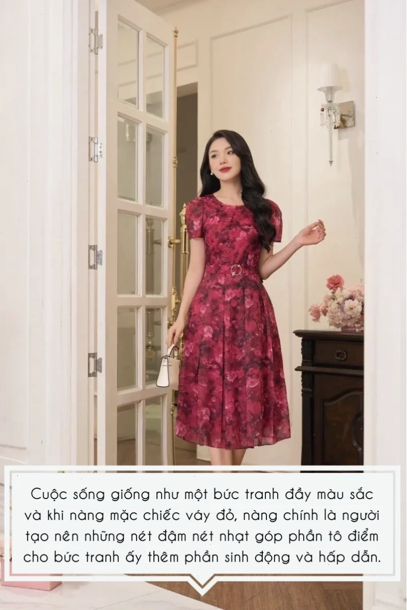 em là cô gái mặc đầm đỏ mạnh mẽ