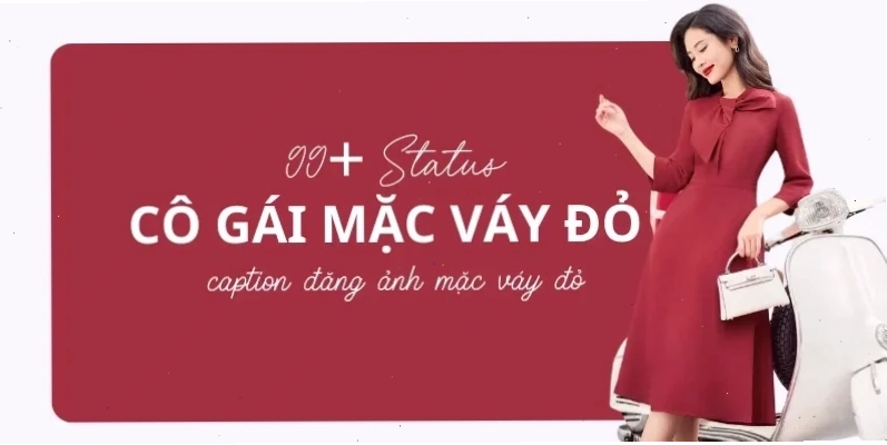 em là cô gái mặc đầm đỏ thời thượng