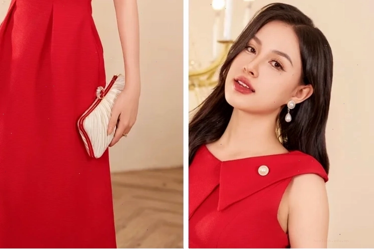 em là cô gái mặc đầm đỏ thu hút
