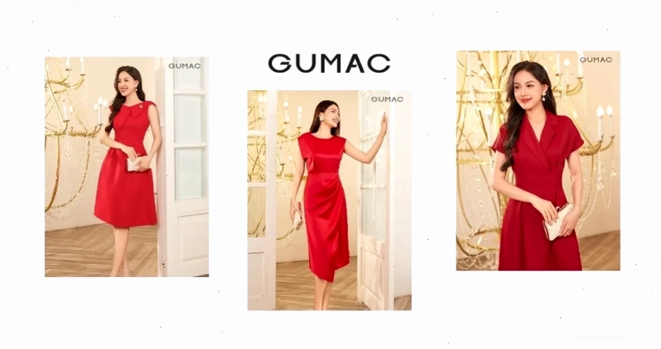 em là cô gái mặc đầm đỏ tươi tắn