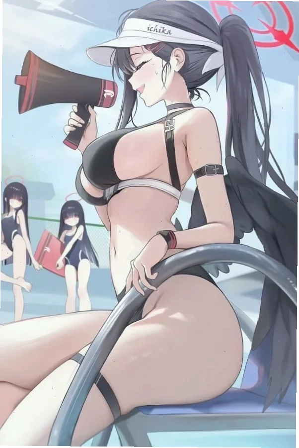 gái anime mặc bikini đầy đủ
