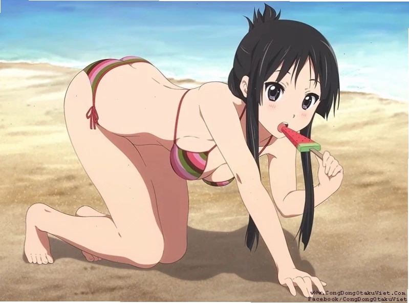 gái anime mặc bikini duyên dáng