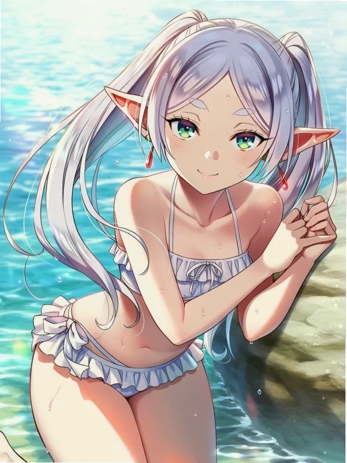 gái anime mặc bikini gợi cảm