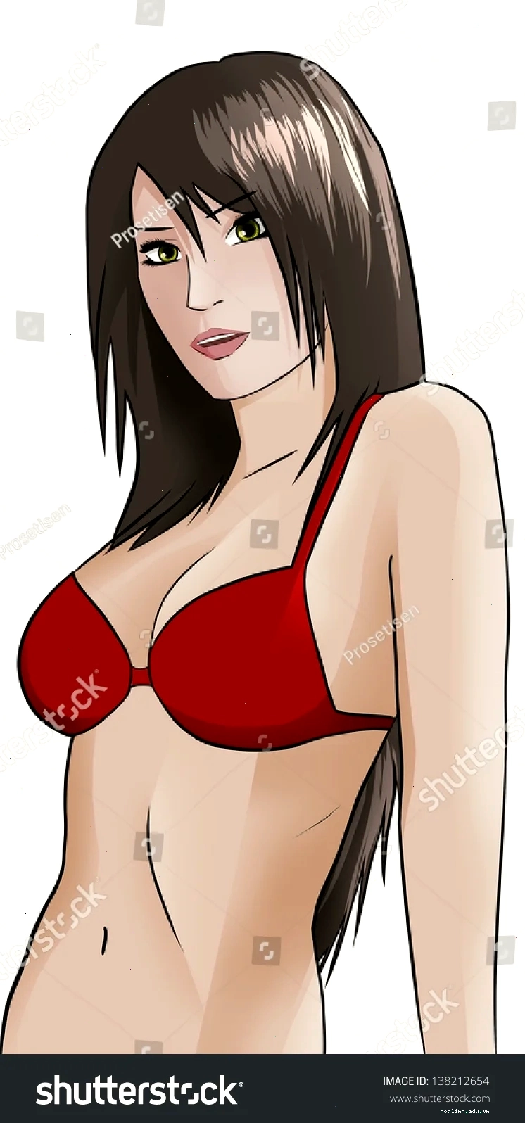 gái anime mặc bikini khoe dáng